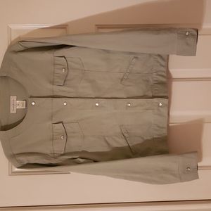 Susan Bristol Pearl Snap Closure Jacket Sz XL